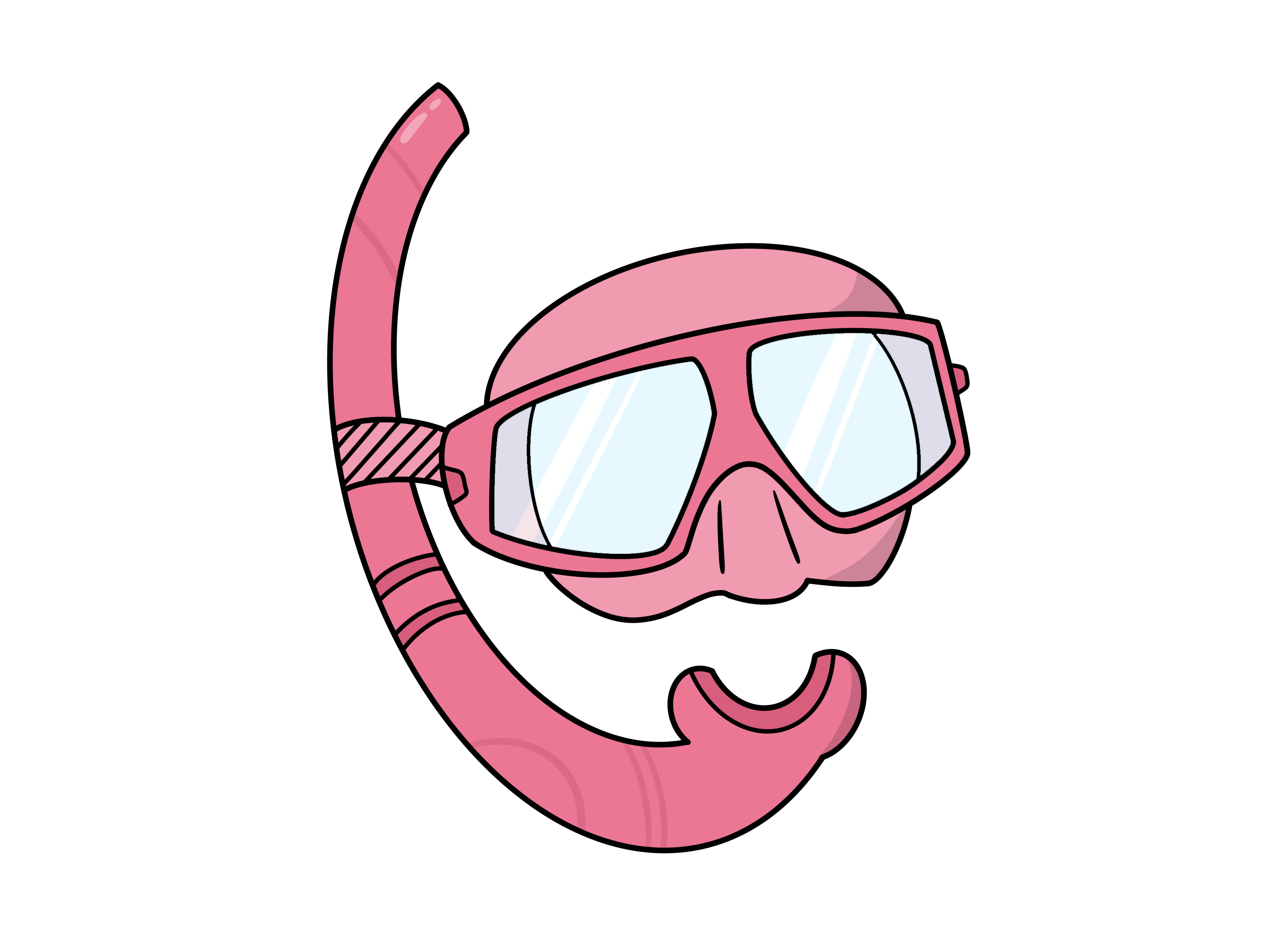 Kristina Zvaritch Pink Freediving Mask